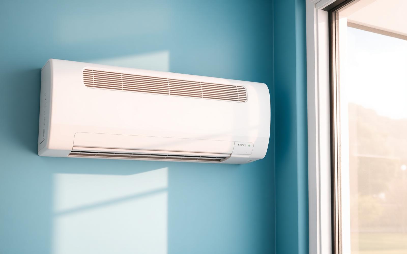 Modern split system air conditioner installed in a Canberra home